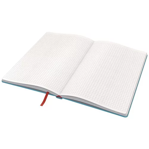 Beíró, A5, kockás, 80 lap, keményfedeles, LEITZ "Cosy Soft Touch", nyugodtkék
