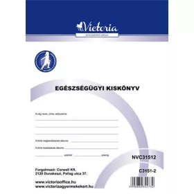 Nyomtatvány, egészségügyi kiskönyv, A6, VICTORIA PAPER 