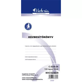 Nyomtatvány, kézbesítőkönyv, 100 lap, VICTORIA PAPER, "C.5230-29" - 10 tömb