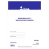 Nyomtatvány, munkabaleseti nyilvántartó napló, 32 oldal,  A4, VICTORIA PAPER, 10 tömb