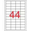 Etikett, 48,5x25,4 mm, poliészter, időjárásálló, matt, APLI, áttetsző, 880 etikett/csomag