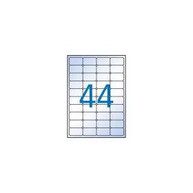   Etikett, 48,5x25,4 mm, poliészter, kerekített sarkú, APLI, átlátszó, 440 etikett/csomag