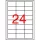 Etikett, 64,6x33,8 mm, poliészter, időjárásálló, fehér, APLI, 2400 etikett/csomag