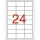 Etikett, 64,6x33,8 mm, poliészter, időjárásálló, fehér, APLI, 480 etikett/csomag