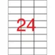 Etikett, 70x37 mm, poliészter, időjárásálló, matt, APLI, áttetsző, 2400 etikett/csomag