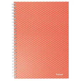 Spirálfüzet, A5, kockás, 80 lap, ESSELTE  "Colour'Breeze", korall