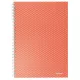 Spirálfüzet, A5, kockás, 80 lap, ESSELTE  "Colour'Breeze", korall