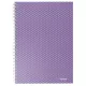 Spirálfüzet, A5, kockás, 80 lap, ESSELTE  "Colour'Breeze", levendula