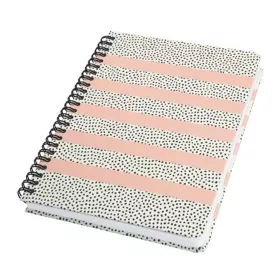   Spirálfüzet, 162x215 mm, pontrácsos, 60 lap, keményfedeles, SIGEL "Jolie", Sweet Dots