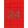 Etikett, 70x37 mm, színes, APLI, piros, 480 etikett/csomag