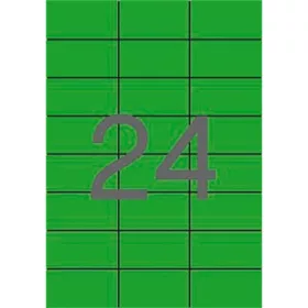 Etikett, 70x37 mm, színes, APLI, zöld, 480 etikett/csomag