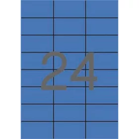 Etikett, 70x37 mm, színes, APLI, kék, 2400 etikett/csomag