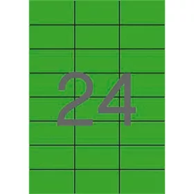 Etikett, 70x37 mm, színes, APLI, zöld, 2400 etikett/csomag