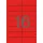 Etikett, 105x37 mm, színes, APLI, piros, 320 etikett/csomag