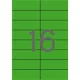 Etikett, 105x37 mm, színes, APLI, zöld, 320 etikett/csomag
