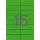 Etikett, 105x37 mm, színes, APLI, zöld 1600 etikett/csomag