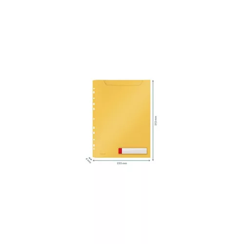 Genotherm, lefűzhető, A4 maxi, LEITZ "Cosy Privacy", melegsárga - 3db