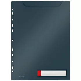   Genotherm, lefűzhető, A4 maxi, LEITZ "Cosy Privacy", bársonyszürke - 3db