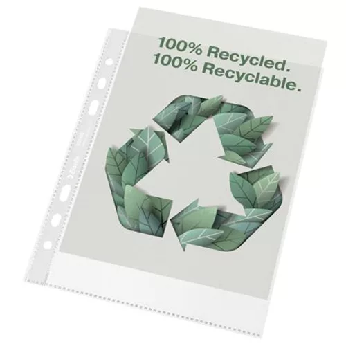Genotherm, lefűzhető, A5, 70 mikron, narancsos felület, ESSELTE "Recycled" - 100db