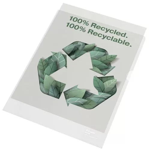 Genotherm, "L", A4, 100 mikron, narancsos felület, ESSELTE "Recycled" - 100db