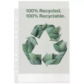   Genotherm, lefűzhető, A4, 70 mikron, narancsos felület, ESSELTE "Recycled" - 100db