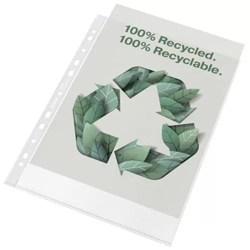 Genotherm, lefűzhető, A4, 70 mikron, narancsos felület, ESSELTE "Recycled" - 100db