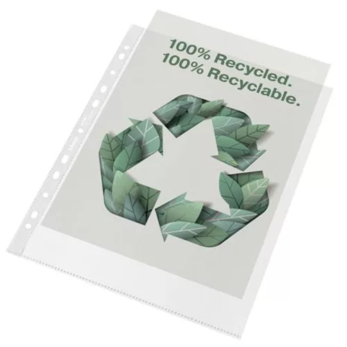 Genotherm, lefűzhető, A4 Maxi, 70 mikron, narancsos felület, ESSELTE "Recycled" - 100db