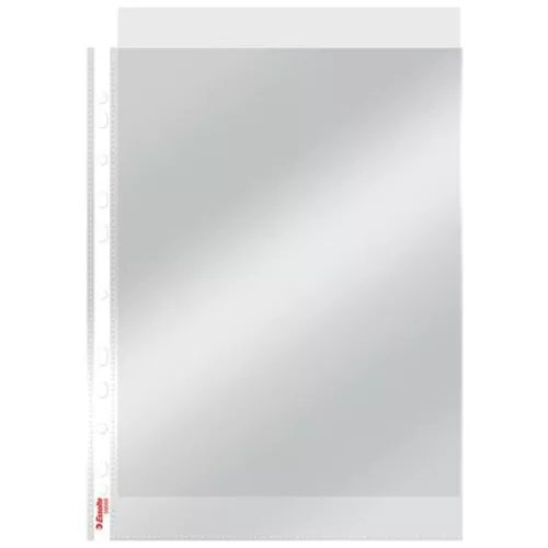Genotherm, lefűzhető, A4, 55 mikron, víztiszta felület, ESSELTE "Luxus" - 100db