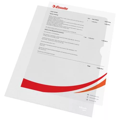 Genotherm, "L", A4, 115 mikron, narancsos felület, ESSELTE "Standard" - 100db