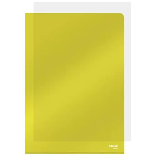 Genotherm, "L", A4, 150 mikron, víztiszta felület, ESSELTE "Luxus", sárga - 25db