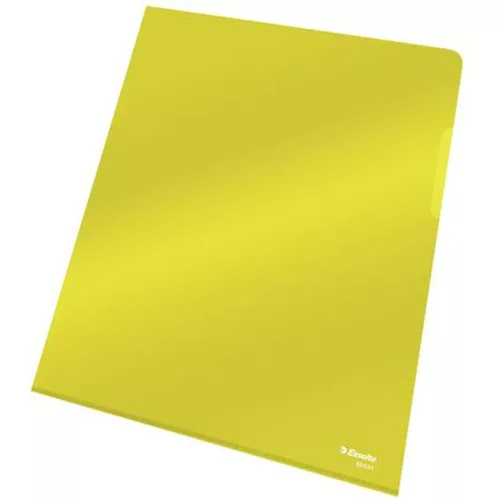 Genotherm, "L", A4, 150 mikron, víztiszta felület, ESSELTE "Luxus", sárga - 25db