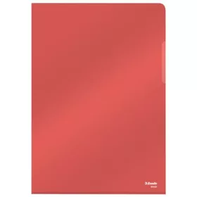   Genotherm, "L", A4, 150 mikron, víztiszta felület, ESSELTE "Luxus", piros - 25db