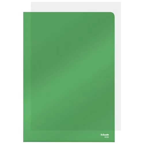 Genotherm, "L", A4, 150 mikron, víztiszta felület, ESSELTE "Luxus", zöld - 25db