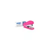 Tűzőgép, 24/6, 26/6, 12 lap, RAPESCO "Bug Mini", pink