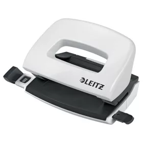   Lyukasztó, kétlyukú, 10 lap, fém, mini, LEITZ "Nexxt Wow", fehér