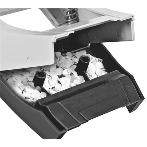 Lyukasztó, kétlyukú, 10 lap, fém, mini, LEITZ "Nexxt Wow", jégkék