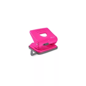  Lyukasztó, kétlyukú, 25 lap, fém, RAPESCO "825", pink