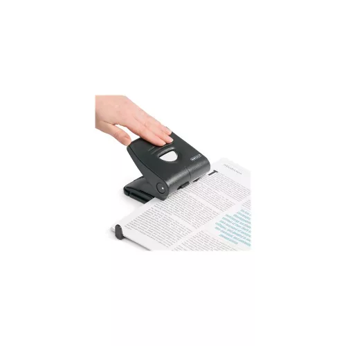 Lyukasztó, kétlyukú, 30 lap, antbakteriális, RAPESCO "827-P", fekete
