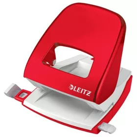   Lyukasztó, kétlyukú, 30 lap, LEITZ "Nexxt Wow", piros