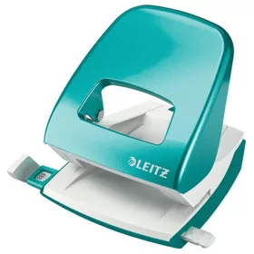   Lyukasztó, kétlyukú, 30 lap, LEITZ "Nexxt Wow", jégkék