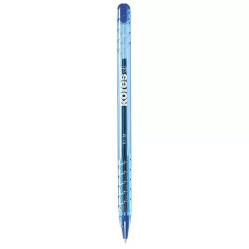 Golyóstoll, 1,0 mm, kupakos, háromszögletű, KORES "K1-M", kék