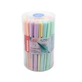   Golyóstoll, 1,0 mm, kupakos, háromszögletű, KORES "KOR-M Pastel", kék  - 50db