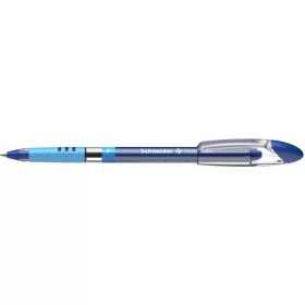   Golyóstoll, 0,3 mm, kupakos, SCHNEIDER "Slider Basic F", kék