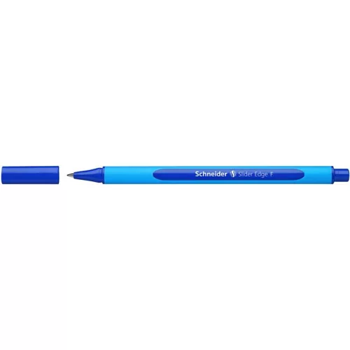 Golyóstoll, 0,3 mm, kupakos, SCHNEIDER "Slider Edge F", kék