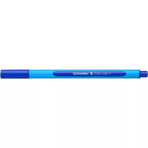 Golyóstoll, 0,3 mm, kupakos, SCHNEIDER "Slider Edge F", kék