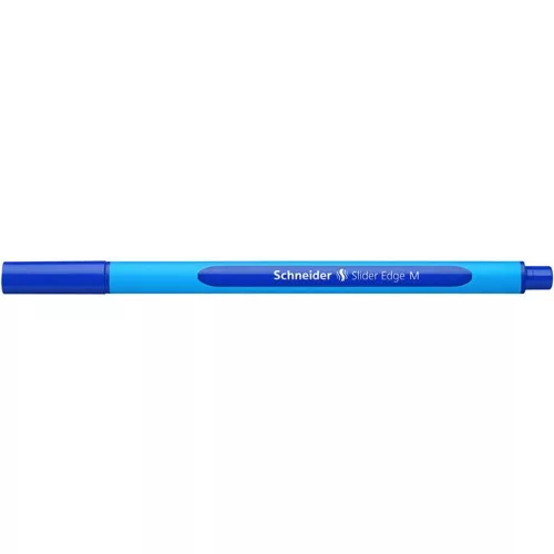 Golyóstoll, 0,5 mm, kupakos, SCHNEIDER "Slider Edge M", kék