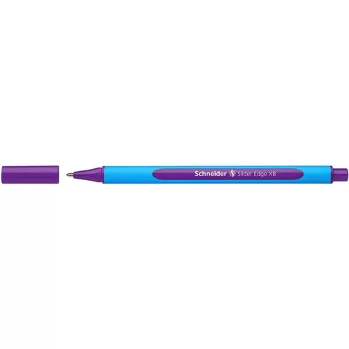 Golyóstoll, 0,7 mm, kupakos, SCHNEIDER "Slider Edge XB", lila