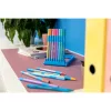 Golyóstoll készlet, 0,7 mm, kupakos, SCHNEIDER "Slider Edge XB Pastel", 8 különböző pasztell sz