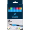 Golyóstoll készlet, 0,7 mm, kupakos, SCHNEIDER "Slider Edge XB", vegyes színek - 10db