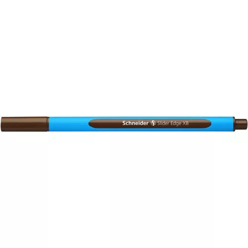 Golyóstoll, 0,7 mm, kupakos, SCHNEIDER "Slider Edge XB", barna
